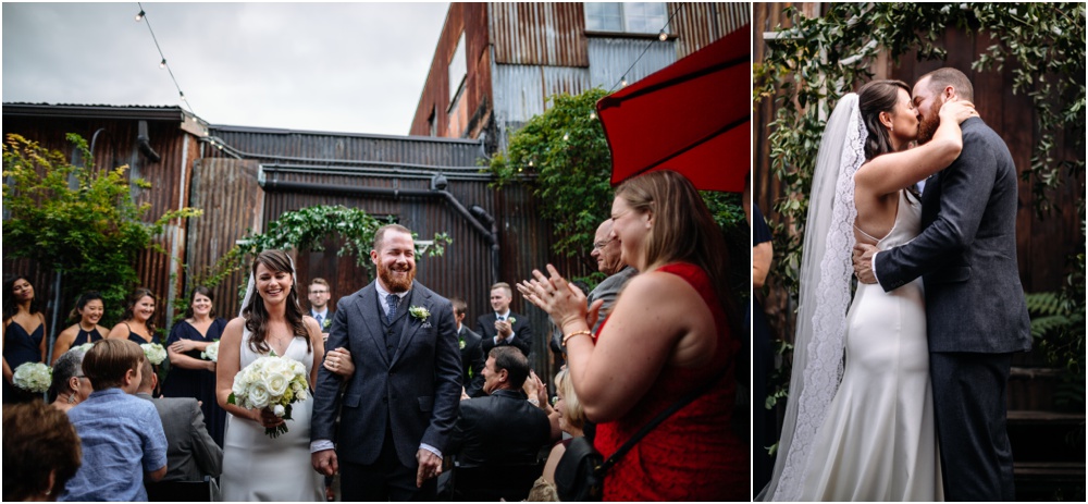 first kiss Georgetown ballroom wedding