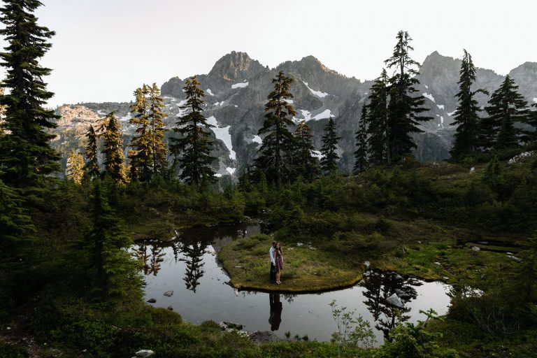 PNW Hiking Engagement | Backpacking Engagement | Amanda & Jay
