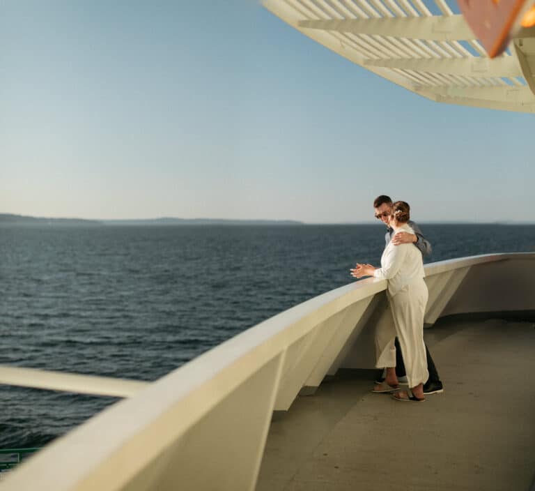 Bainbridge Island ferry wedding | Christa & Jake