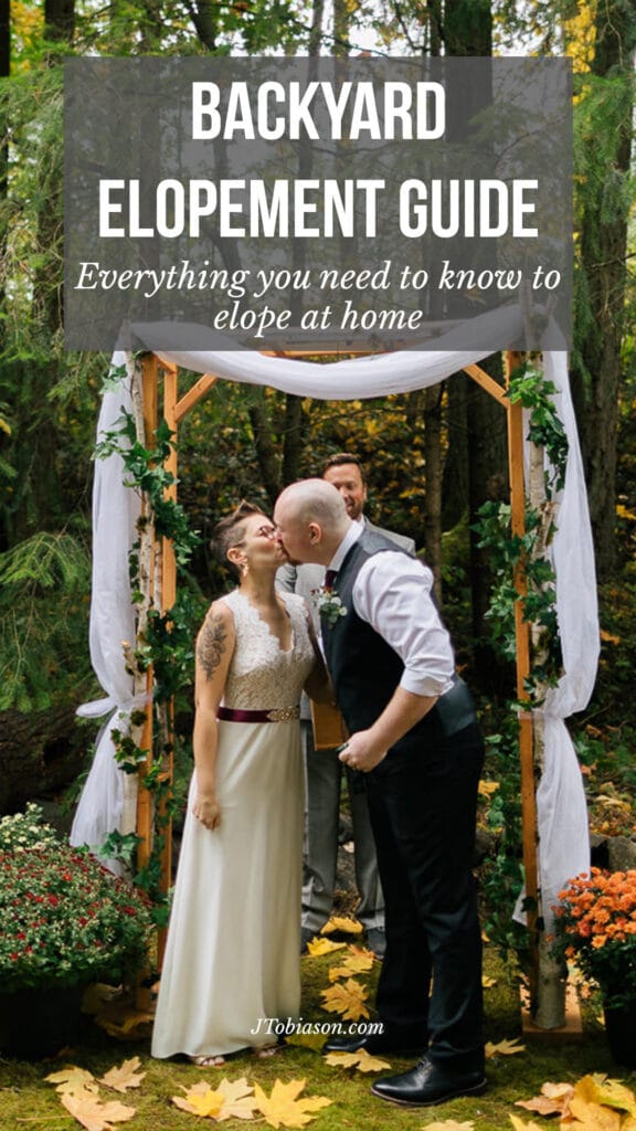 Backyard Elopement guide by Joe Tobiason. A helpful tool for all you need to plan your wedding at home in Seattle, Tacoma or anywhere in Washington State.