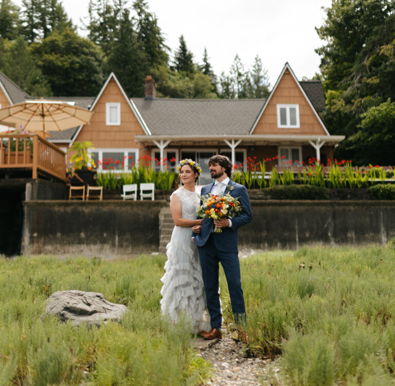 Kasey & TJ | Backyard waterfront Hood Canal summer wedding